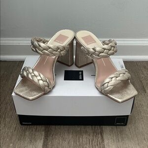 Dolce Vita Gold Braided Heels